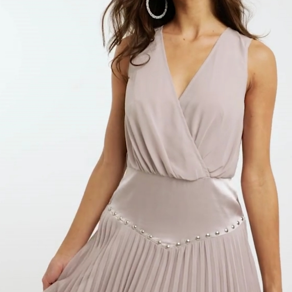 NWT ASOS | Pleated Dress - Picture 7 of 11